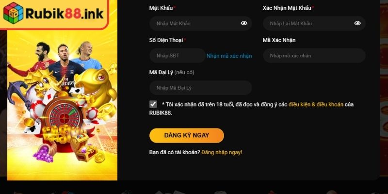 Điều kiện cần thiết khi newbie đăng ký Rubik88
